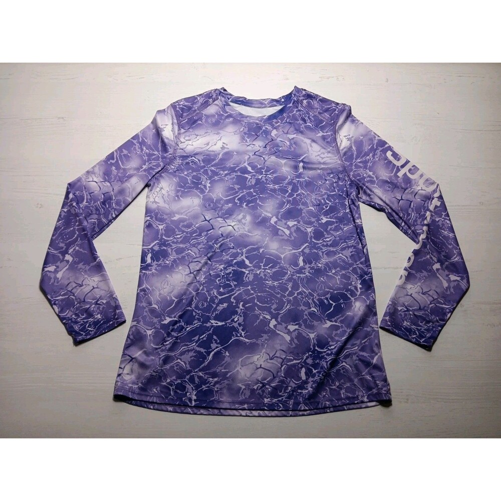 World Wide Sportsman Women’s Purple Long Sleeve Fishing Shirt Size Medium
